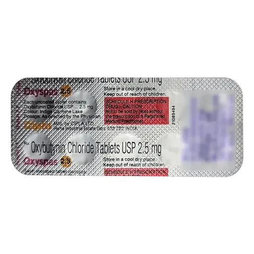 oxyspas 2.5mg tablet 10's